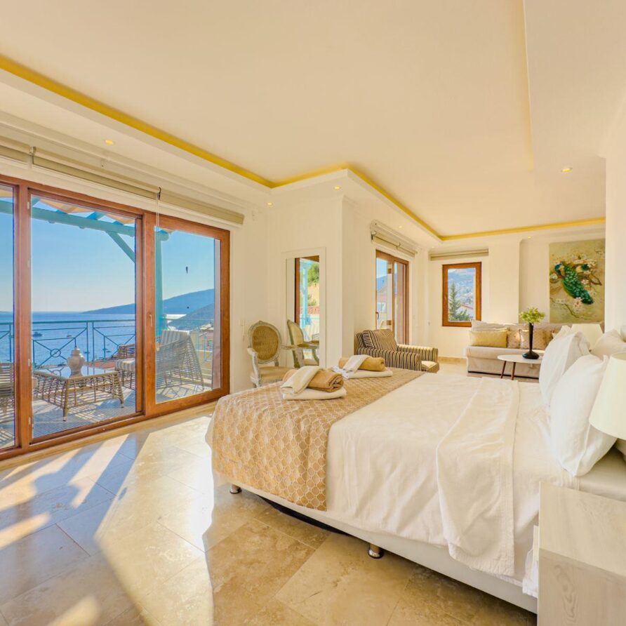 Villa Olivia-Bedroom with sea view