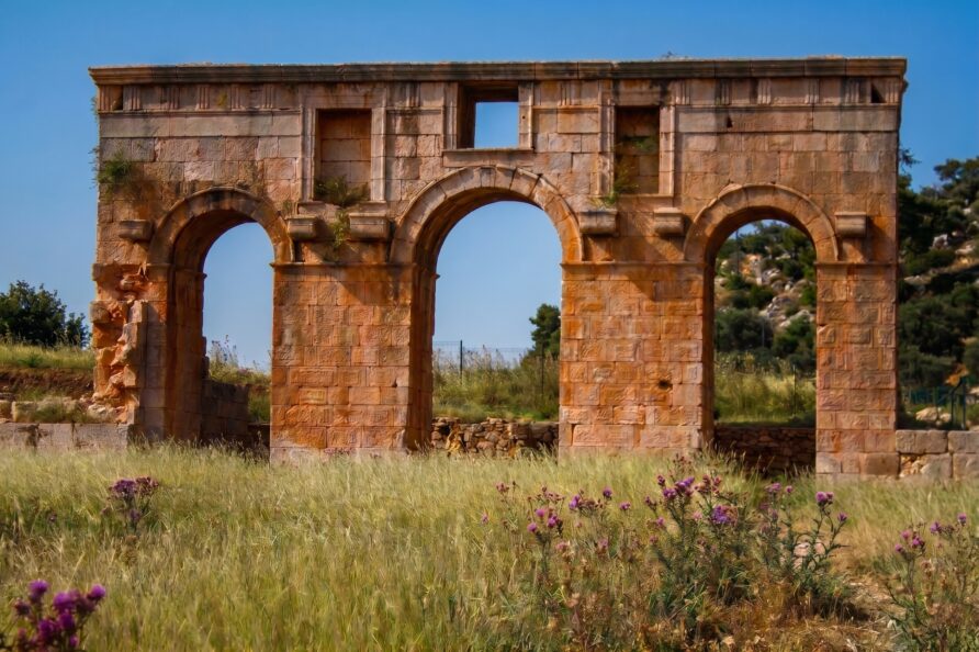 Patara beach historical gate - Go Kalkan Patara Beach